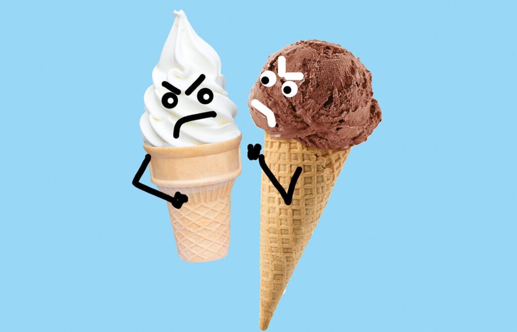 Soft Serve Vs. Ice Cream